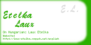 etelka laux business card